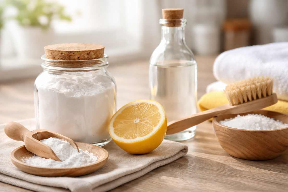 percarbonato di sodio su un tavolo